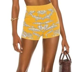 House of Harlow 1960 Yellow Knot Shorts Size M